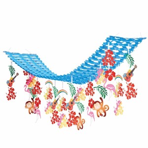 夏の吊り装飾　トロピカルモンキープリーツハンガー