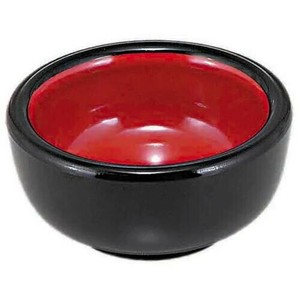 福井クラフト　ミニがんこ鉢 黒内朱 55001280