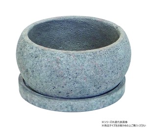 村田屋産業 セメントストーンポット フラットS 1693