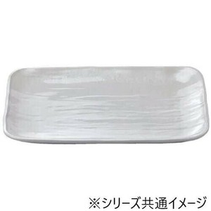福井クラフト　尺2長角大宝盛皿ホワイトアクア 51098900