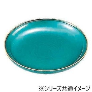 福井クラフト　8寸冠皿 トルコ深海 53290040