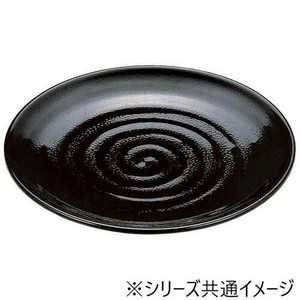 福井クラフト　9寸神龍盛鉢 黒パール 55004170