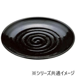 福井クラフト　尺2寸神龍皿盛鉢 黒パール 55004181