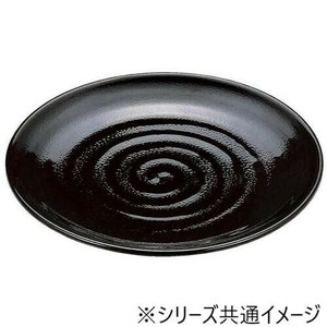 福井クラフト　尺4寸神龍皿盛鉢 黒パール 55004191