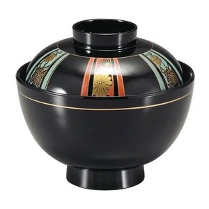 (食洗機対応)和越前椀　天平絵(内黒)　70000600