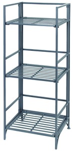 村田屋産業 アイアンラック 3段 Gray 7170