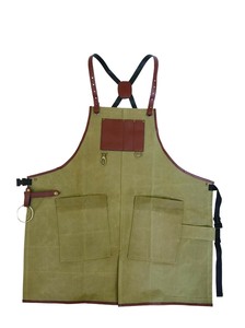 村田屋産業 ヴィルワークエプロン OLIVE 8583