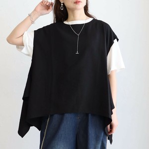 再入荷大人気サイド垂れアシンメトリーラウンドベストchouchou(シュシュ）2025新作春夏ss