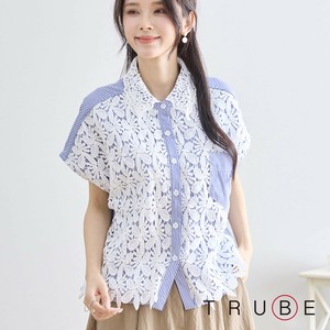 Button Shirt/Blouse Flower Stripe [2025 NEW]