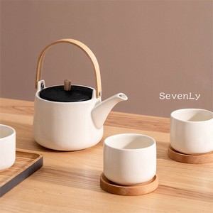 人気上昇 持ち手付き陶器茶具セット ティーポット 陶器「2025新作」