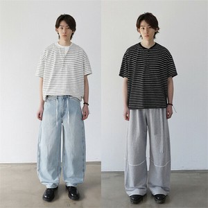 P21321 2025春夏新作 男女通用 アウトドア 半袖 ストライプ  メンズ  スポーツ トッブス Tシャツ