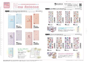 5月発売　サンリオキャラクターズ シール・シールファイル カタログ　キティ・クロミ・シナモ・マイメロ