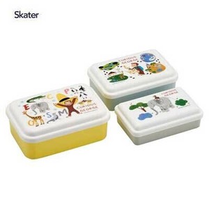 保存容器/储物袋 抗菌加工 好奇的乔治 Skater 3个每组