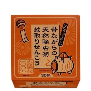 【防除用医薬部外品】昔ながらの天然除虫菊かとり線香　30巻入