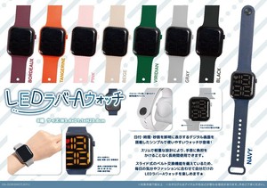「腕時計」LEDラバーAウォッチ