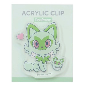 【文房具】ポケットモンスター ダイカットアクリルクリップ ニャオハ