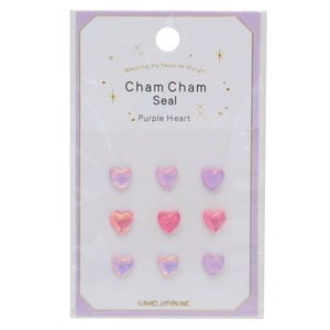 【シール】CHAMCHAM SEAL PURPLE HEART
