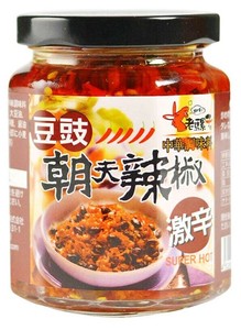 朝天豆鼓入り辛味調味料　豆鼓朝天辣椒醤　240g（1ケース24本）