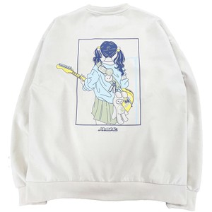【予約販売】ポンチスウェード「休日少女」プリントSW(8月納品)【2025年秋冬新作商品】