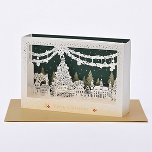 レーザーカットクリスマスカード ★大人気商品！ ■ボックスタイプ ■メッセージシート付
