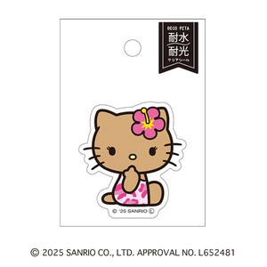 7月下旬入荷　デコペタステッカー サンリオ 日焼けキティ