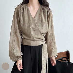 Button Shirt/Blouse Balloon Sleeve S/S