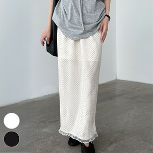 Skirt Long Skirt Ruffle Hem S/S