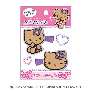 8月上旬入荷　ヘアクリップ サンリオ 日焼けキティ