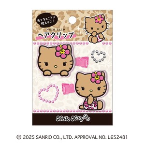 8月上旬入荷　ヘアクリップ サンリオ 日焼けキティ