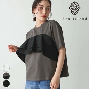 【2025新作】ビッグフリルTシャツ◇胸元にふんだんにあしらったフリルが印象的なカットソー