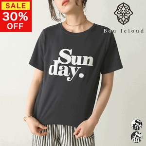 【決算SALE】フロッキーロゴTシャツ◇フロッキープリントのロゴが目を惹くTシャツ