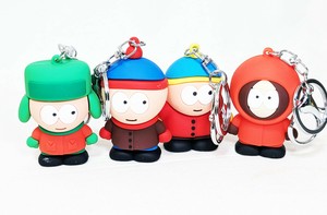 アメリカンなキャラクターの立体ラバーキーチェーン♪【3Dラバーキーホルダー】
