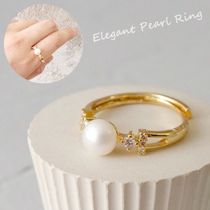 Pearls/Moon Stone Ring Rings Rhinestone