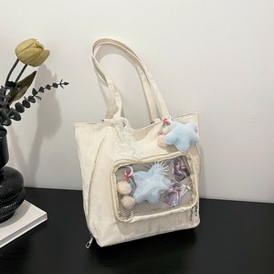 推し活 痛バッグ 5色 ショルダーバッグ 透明窓 バッグ レースリボン かわいい