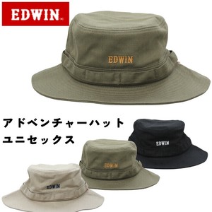 EDWIN エドウィンハット ヘリンボーンツイルアドベンチャー ゴルフキャップ 帽子 刺繍
