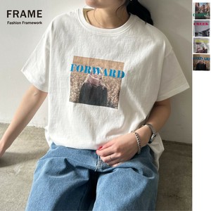 【2025新作】綿天竺OEネオンロゴフォトプリントTシャツ