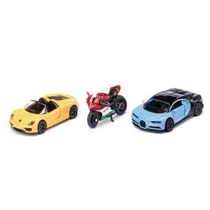 新品 SK6313 ジク SIKU スポーツカー＆モーターバイクセット