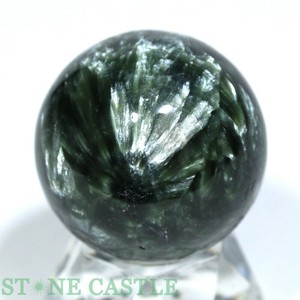 ☆一点物☆【置き石】丸玉 セラフィナイト (3A) 約34mm No.16 【天然石 パワーストーン】