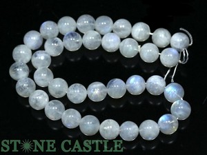 ☆一点物☆【丸ビーズ】ムーンストーン (5A) 約11mm No.01 【天然石 パワーストーン】