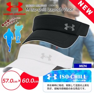 UNDER ARMOUR サンバイザー メンズ アンダーアーマー 男性 帽子 スポーツ ゴルフ  UVカット 吸汗