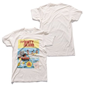 ジョーズ【JAWS】Tシャツ 半袖 映画 ムービーT スリラー映画 コミック サメ メンズ レディース