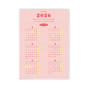 Planner/Diary Pink Schedule Made in Japan