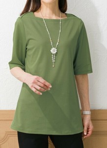 【日本製】涼しや強撚綿カノコチュニック　ミセスファッション