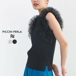 Sweater/Knitwear Ruffle Tulle Sleeveless [S/S NEW]