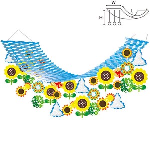 青空ひまわりプリーツハンガー