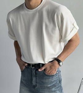 【2025春夏新作】ロールアップ半袖Tシャツ