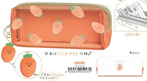 【2025年春夏新作】【新生活】【ジューシーなにんじん】ツインファスナーペンケース　にんじん　225243