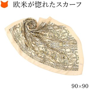 Stole Patterned Large Size Ladies fashion Made in Japan
