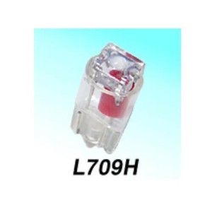 M&Hマツシマ Lビーム(1個) 12v ウエッジ中 レッドLED 拡散タイプ L709H RE