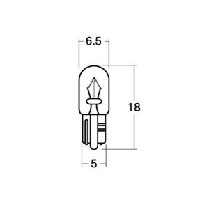 M&Hマツシマ　白熱電球(1個入)  12v3w  T6.5WB 特殊  グリーン  1PWB124 GR